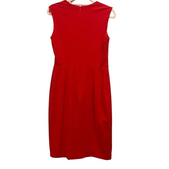 Jason Wu Designer Red Front Snap Sheath Dress Size 6 - Picture 9 of 12